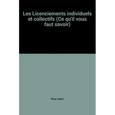 Les Licenciements individuels et collectifs